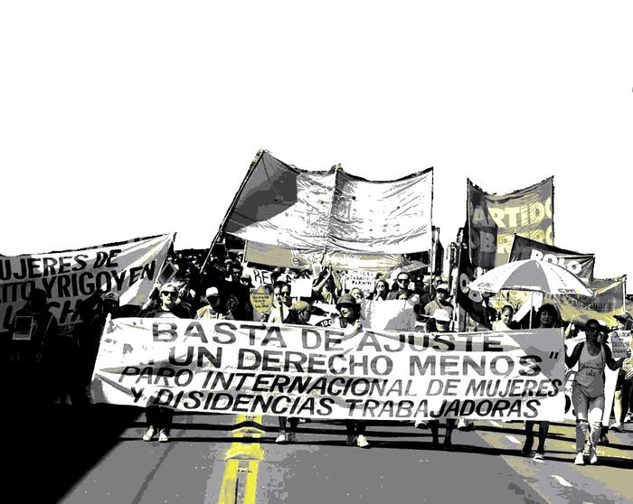 Paro internacional de mujeres y disidencias trabajadoras, Posadas, Misiones 2024.